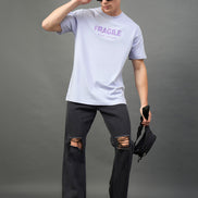 Lavender Printed T-Shirt