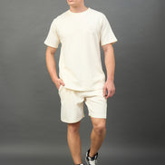 Off White Solid T-Shirt