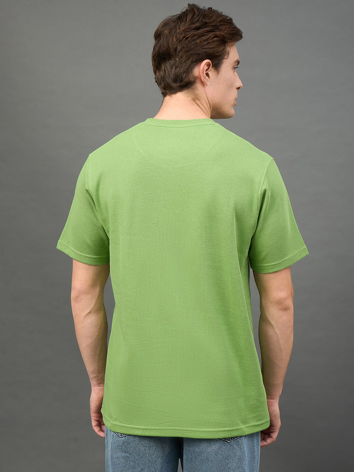 Green Solid T-Shirt