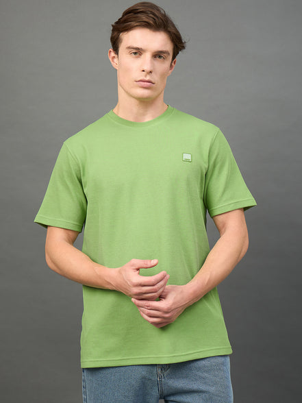 Green Solid T-Shirt