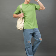 Green Solid T-Shirt