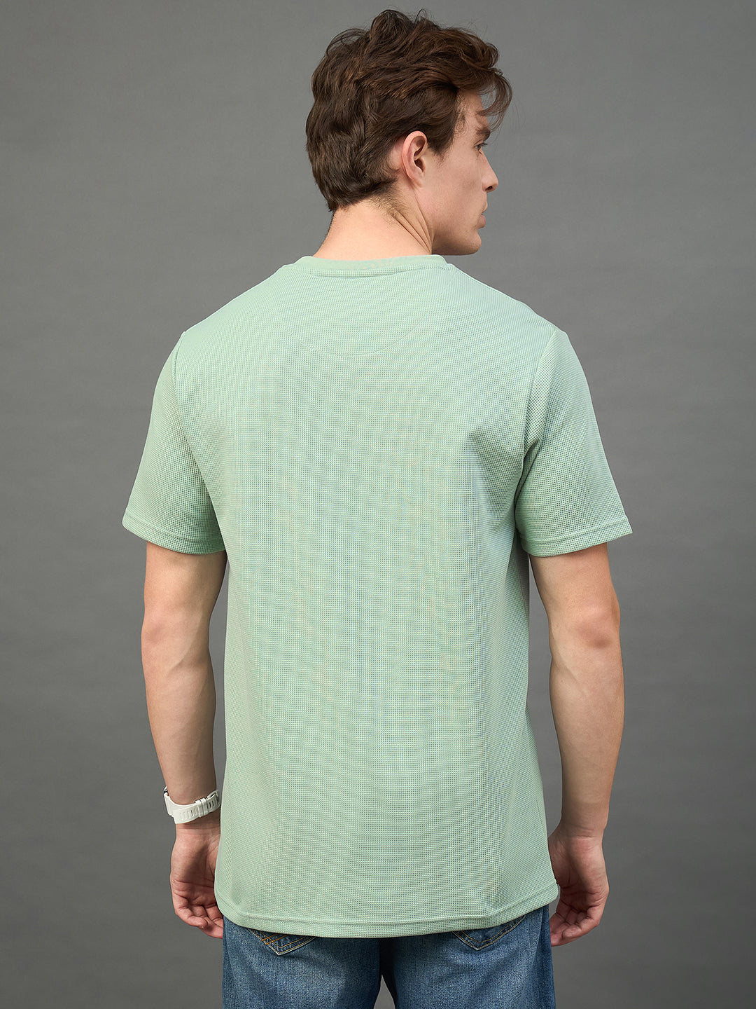 Light Green Solid T-Shirt