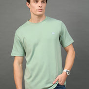 Light Green Solid T-Shirt