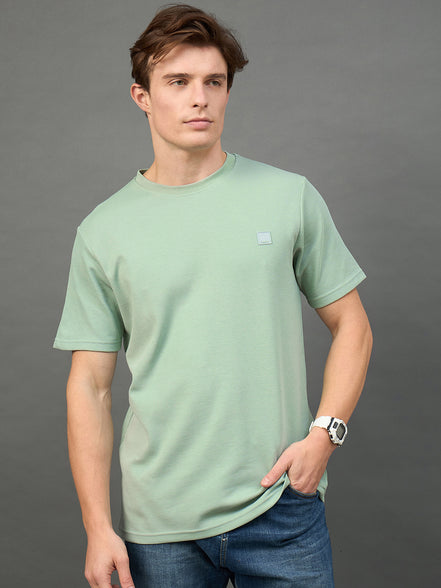 Light Green Solid T-Shirt