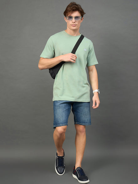 Light Green Solid T-Shirt