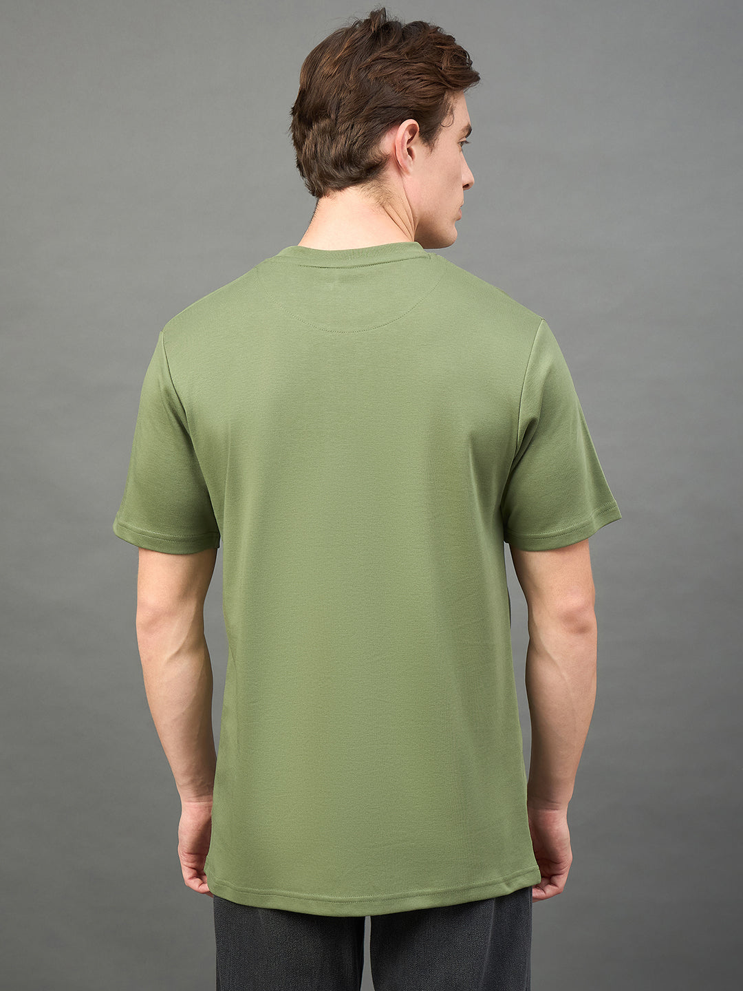 Olive Printed T-Shirt