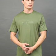 Olive Printed T-Shirt