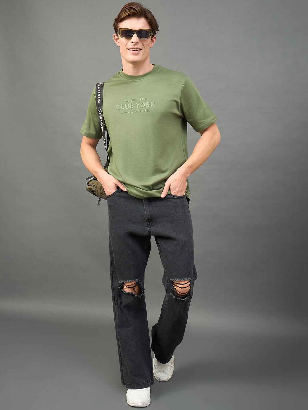 Olive Printed T-Shirt