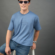 Blue Printed T-Shirt