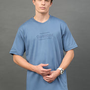 Blue Printed T-Shirt