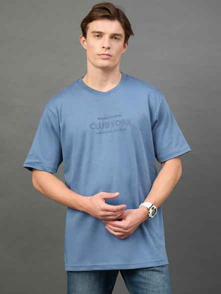 Blue Printed T-Shirt