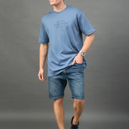 Blue Printed T-Shirt