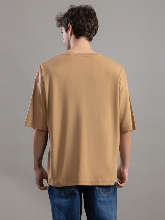 Courage Journey Embroidered Oversized T-Shirt For Men