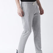 Grey Solid Track Pant