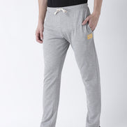 Grey Solid Track Pant