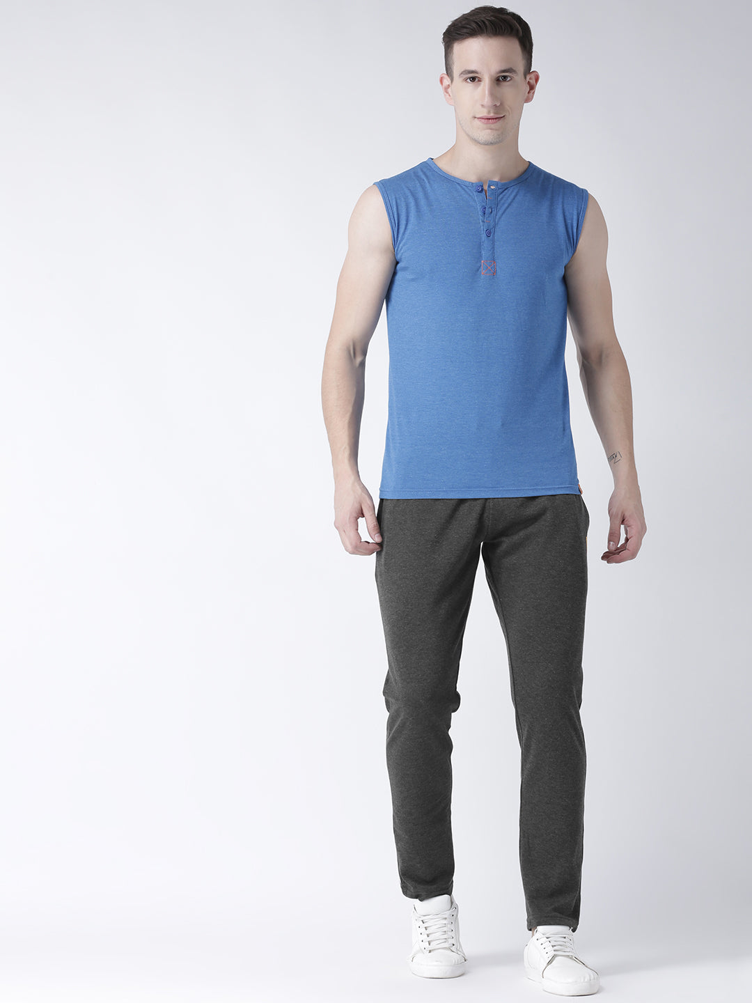 Charcoal Solid Track Pant