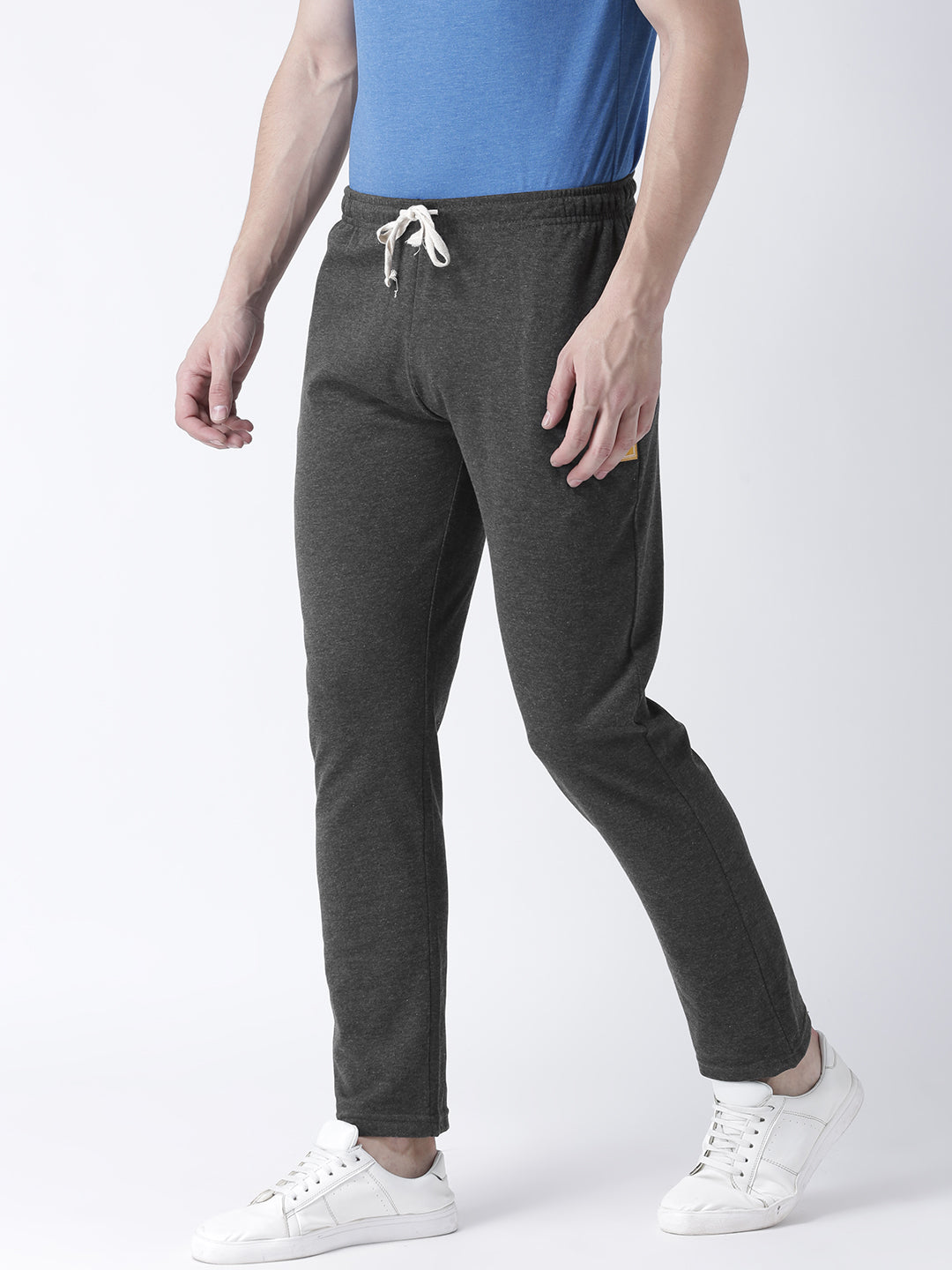 Charcoal Solid Track Pant