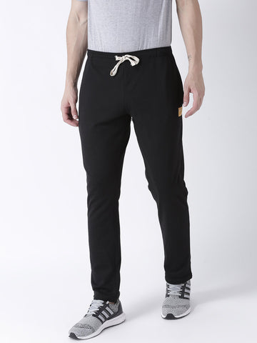 Black Solid Track Pant