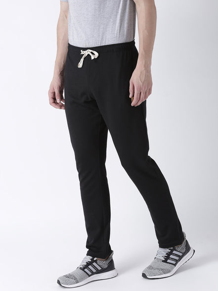Black Solid Track Pant