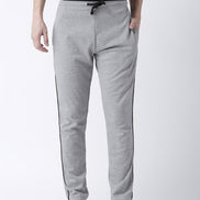 Grey Solid Track Pant