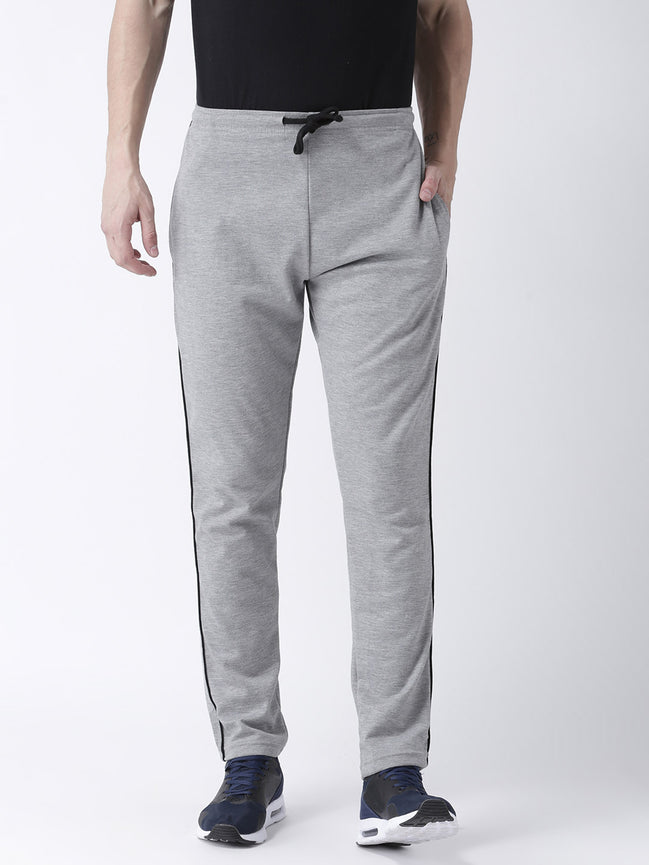 Grey Solid Track Pant