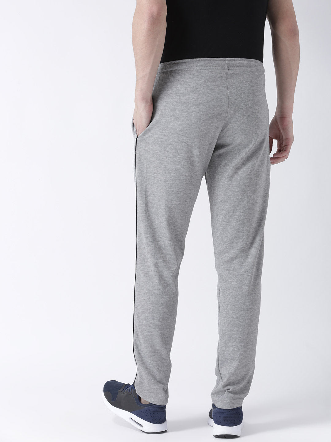 Grey Solid Track Pant