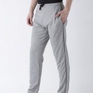 Grey Solid Track Pant