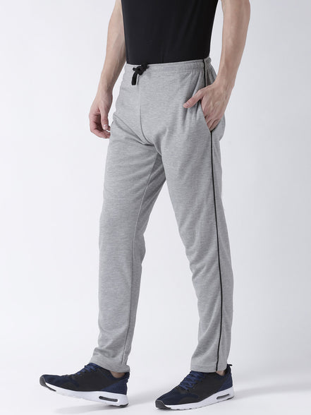 Grey Solid Track Pant