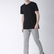 Grey Solid Track Pant