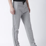 Grey Solid Track Pant