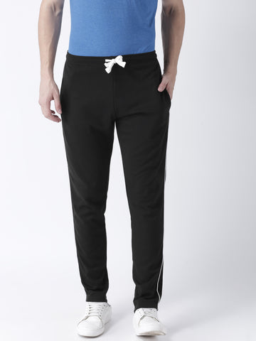 Black Solid Track Pant