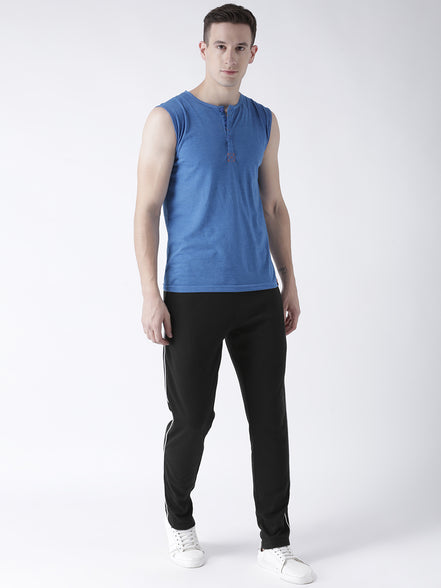 Black Solid Track Pant