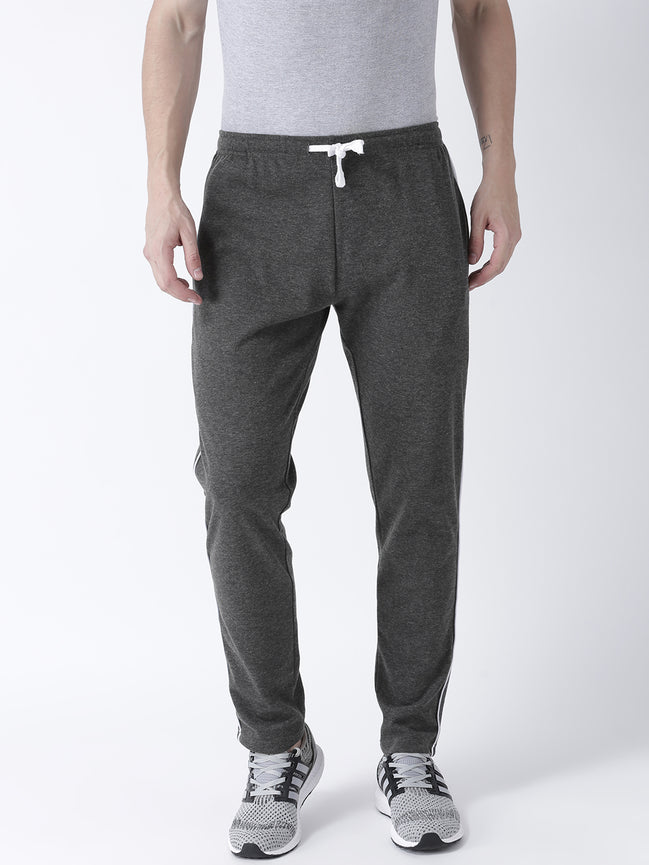 Grey Solid Track Pant