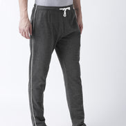Grey Solid Track Pant