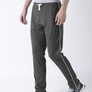 Grey Solid Track Pant