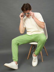 Green Solid Jogger