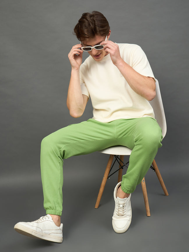 Green Solid Jogger