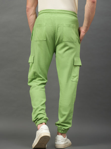 Green Solid Jogger