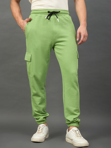 Green Solid Jogger