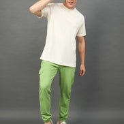 Green Solid Jogger