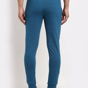 Teal Printed Track Pant