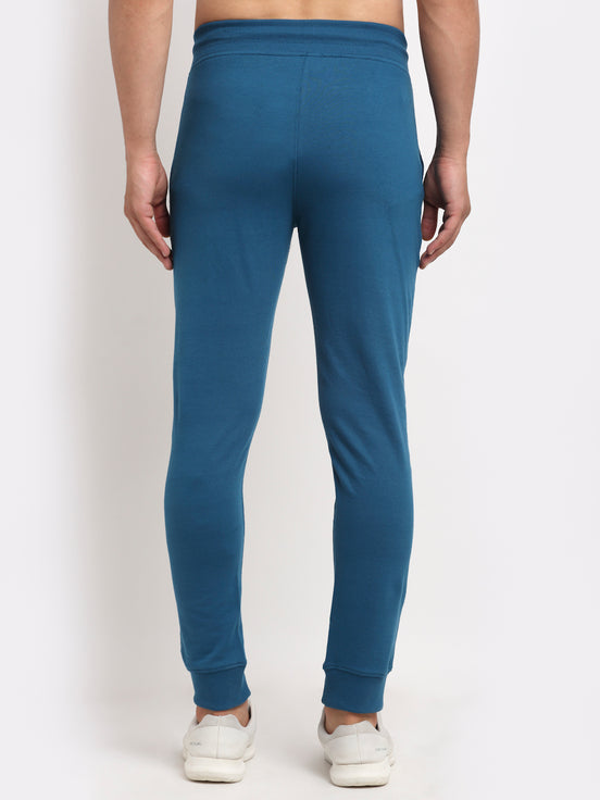 Teal Printed Track Pant