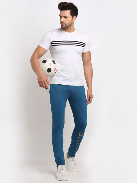 Teal Printed Track Pant