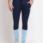 Light Blue Printed Track Pant