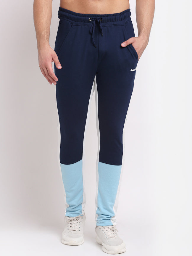 Light Blue Printed Track Pant