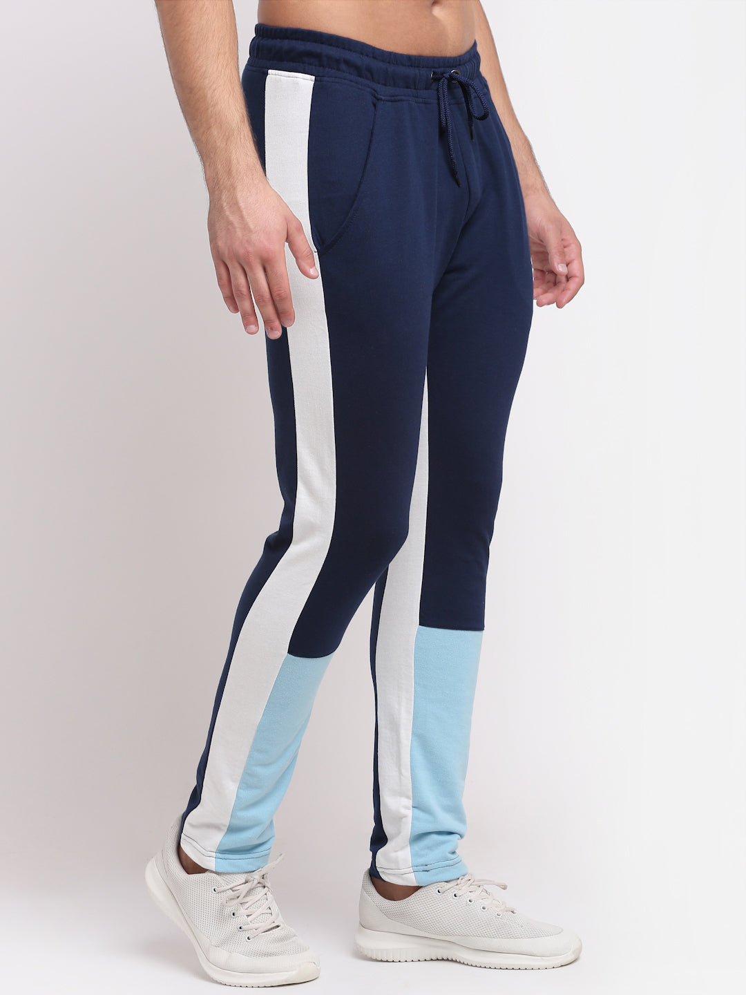 Light Blue Printed Track Pant