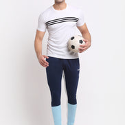 Light Blue Printed Track Pant