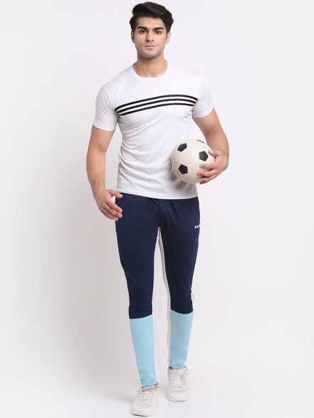 Light Blue Printed Track Pant