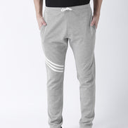 Grey Striped Track Pant
