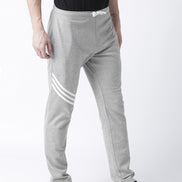 Grey Striped Track Pant